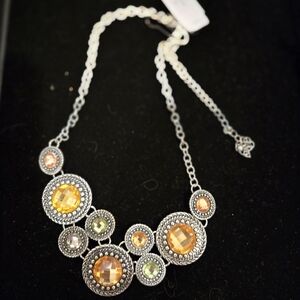 Elegant Silver and Gold Necklace